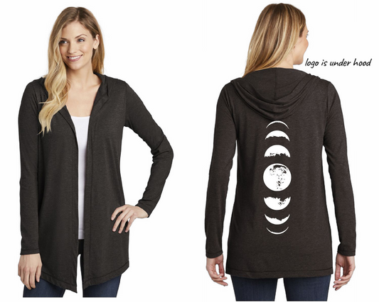 Moonphase Hooded Women's Cardigan