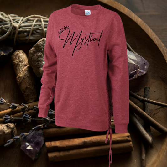 Let's Get Mystical - women's side lace up sweatshirt