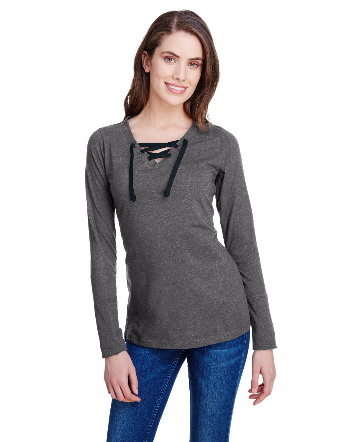 Phases w/Tree Long Sleeve Laced Shirt