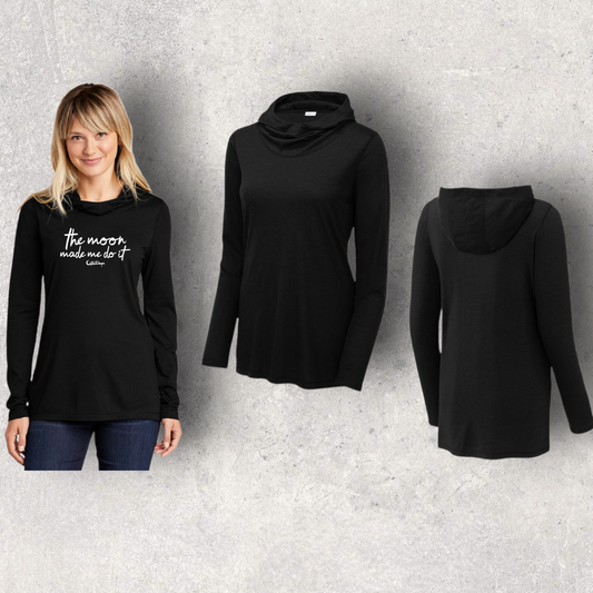 The moon made me do it Scuba Neck Hoodie